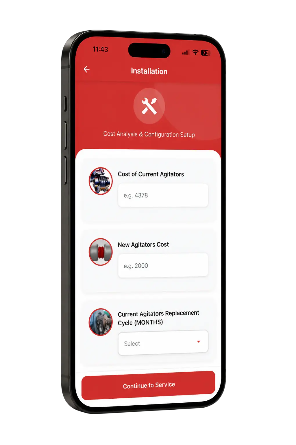 Installation cost configuration in the Total Cost of Ownership app